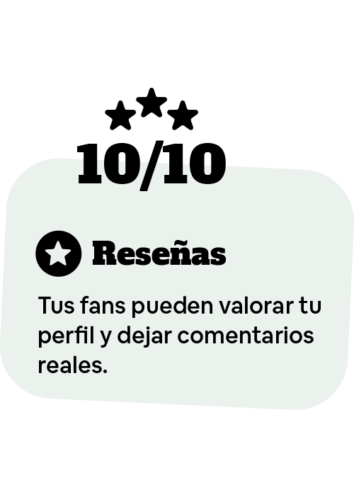 Reseñas reales de tus fans